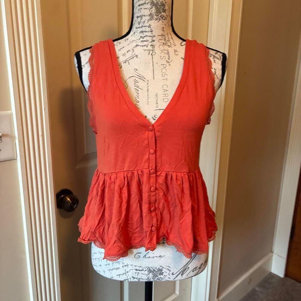 Forever-21 Women's Orange Vest